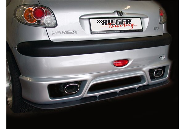 Añadido trasero Rieger Peugeot 206 09.98-05.06 cabrio CC, sedan