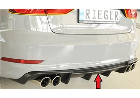 Añadido trasero Rieger Audi A3 (8V) 07.12-08.16 (antes facelift) 5-puertas (sedan 8VS), 3-puertas (cabrio 8V7)