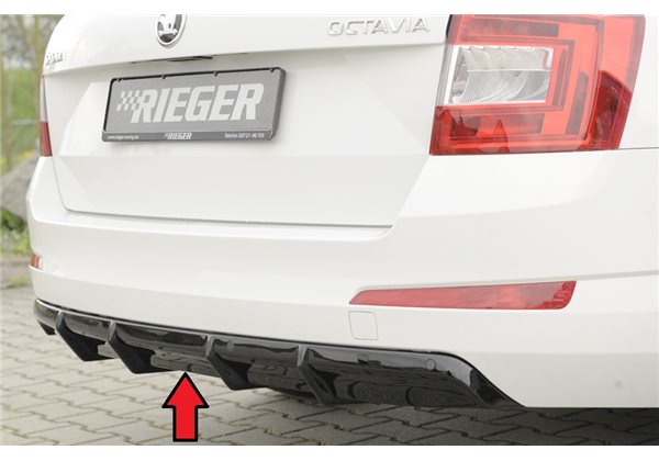 Añadido trasero Rieger Skoda Octavia (5E) 02.13-01.17 (antes facelift), 02.17-03.20 (ex facelift) station wagon, sedan