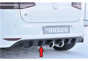 Añadido trasero Rieger VW Golf 7 R 12.13-12.16 (antes facelift) 3-puertas, 5-puertas
