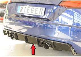 Añadido trasero Rieger Audi TT (8J-FV/8S) 07.14-08.18 (antes facelift), 09.18- (ex facelift) coupe, roadster