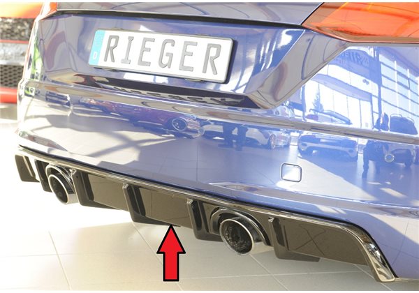 Añadido trasero Rieger Audi TT (8J-FV/8S) 07.14-08.18 (antes facelift), 09.18- (ex facelift) coupe, roadster