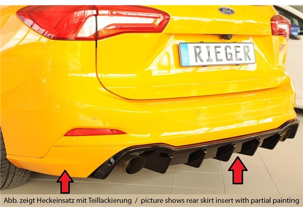 Añadido trasero Rieger Ford Focus 4 ST (DEH) 06.19-03.22 (antes facelift), 04.22- (ex facelift) 5-puertas (station wagon)