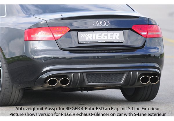 Añadido trasero Rieger Audi A5 (B8/B81) 06.07-07.11 (antes facelift) coupe, cabrio