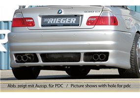 Añadido trasero Rieger BMW 3-series E46 02.98-12.01 (antes facelift) cabrio, coupe, sedan
