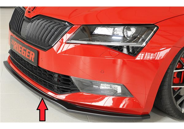 Añadido delantero Rieger Skoda Superb III (3T/3V) 03.15-10.18 (antes facelift 1), 11.18-07.19 (antes facelift 2) sedan, station 