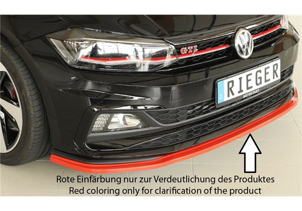 Añadido delantero Rieger VW Polo (AW) GTI 06.17-05.21 (antes facelift) 5-puertas Polo (AW) R-Line 06.17-05.21 (antes facelift) 5