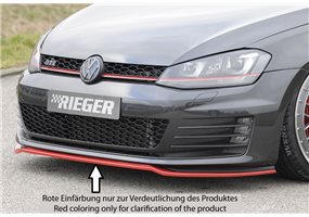 Añadido delantero Rieger VW Golf 7 GTI 04.13-12.16 (antes facelift) 3-puertas, 5-puertas Golf 7 GTD 06.13-12.16 (antes facelift)