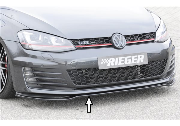 Añadido delantero Rieger VW Golf 7 GTI 04.13-12.16 (antes facelift) 3-puertas, 5-puertas Golf 7 GTD 06.13-12.16 (antes facelift)