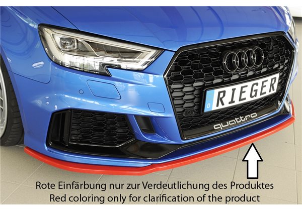 Añadido Rieger Audi RS3 (8V) 02.17- (ex facelift) 5-puertas (sportback 8VA / 8VF) , 5-puertas (sedan 8VS / 8VM)