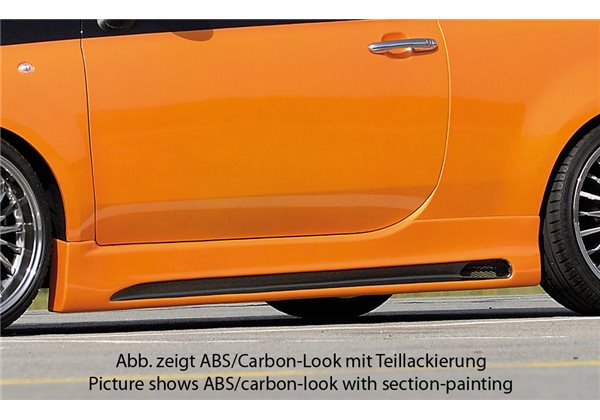 Faldon lateral Rieger Fiat 500 (312) 10.07- 2-puertas