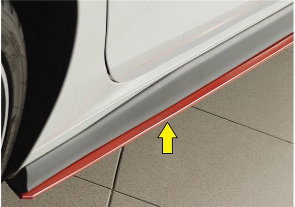 Faldon lateral Rieger VW Golf 8 GTI 08.20- 5-puertas Golf 8 GTI Clubsport 10.20- 5-puertas Golf 8 GTD 08.20- 5-puertas Golf 8 GT