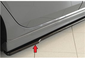 Faldon lateral Rieger Seat Golf 7 10.12-12.16 (antes facelift), 02.17- (ex facelift) 3-puertas, 5-puertas Golf 7 R 12.13-12.16 (