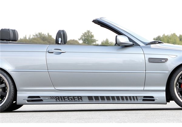 Faldon lateral Rieger BMW 3-series E46 02.98-12.01 (antes facelift), 02.02- (ex facelift) cabrio, compact, coupe, sedan 3-series