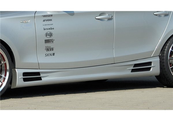 Faldon lateral Rieger BMW 1-series E87 (187 / 1K2/1K4) 09.04-03.07 (antes facelift), 04.07-08.11 (ex facelift) sedan, 4-puertas,