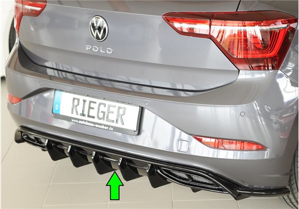 Añadido trasero Rieger VW Polo (AW) R-Line 06.17-05.21 (antes facelift) 5-puertas