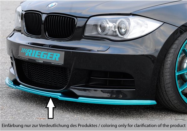 Añadido delantero Rieger BMW 1-series E82, E88 (182 / 1C) 10.07- cabrio, coupe