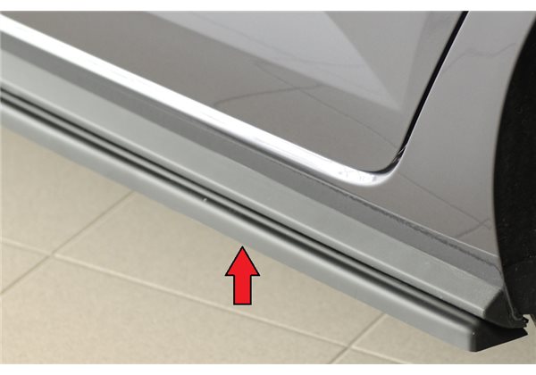 Faldon lateral Rieger VW Polo (AW) GTI 06.17-05.21 (antes facelift), 06.21- (ex facelift) 5-puertas Polo (AW) R-Line 06.17-05.21