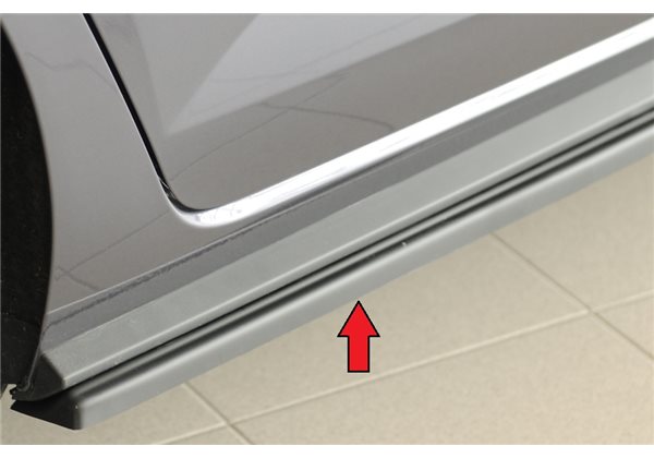 Faldon lateral Rieger VW Polo (AW) GTI 06.17-05.21 (antes facelift), 06.21- (ex facelift) 5-puertas Polo (AW) R-Line 06.17-05.21