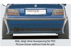 Añadido trasero Rieger BMW 3-series E36 cabrio, coupe, sedan, touring