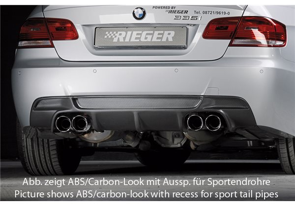 Añadido trasero Rieger BMW 3-series E92 09.06-02.10 (antes facelift), 03.10- (ex facelift) LCI coupe 3-series E93 03.07-02.10 (a