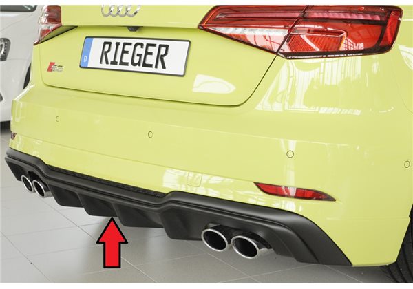 Añadido trasero Rieger Audi A3 S3 (8V) 09.16- (ex facelift) 3-puertas (hatchback 8V1), 5-puertas (sportback 8VA)