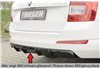 Añadido trasero Rieger Skoda Octavia (5E) 02.13-01.17 (antes facelift), 02.17-03.20 (ex facelift) station wagon, sedan