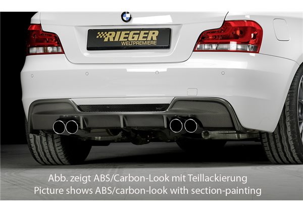 Añadido trasero Rieger BMW 1-series E82, E88 (182 / 1C) 10.07- coupe, cabrio