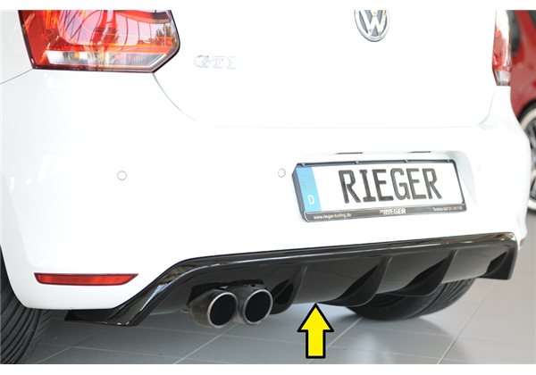 Añadido trasero Rieger VW Polo 6 GTI (6R) 05.10-01.14 (antes facelift) 3-puertas, 5-puertas