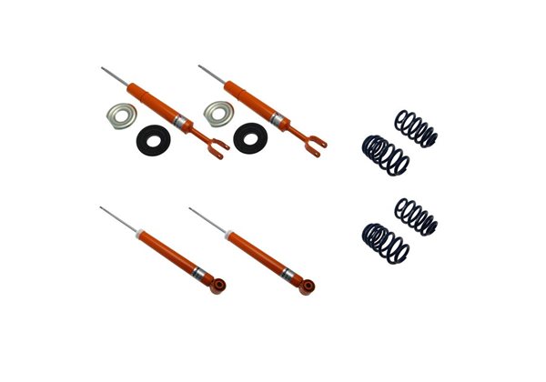 Suspension deportiva Koni Str.t Kit Audi A4 (b6/b7/8e) Sedan/avant Quattro 2000-2007 - 45/45mm - Va-last 1141kg- (1120-3682) 