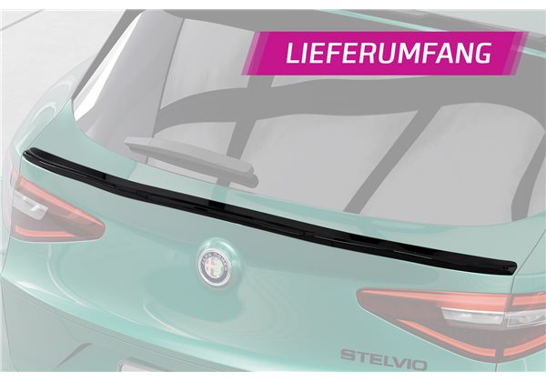 Añadido Aleron Alfa Romeo Stelvio Cupra R St 2017- plastico abs