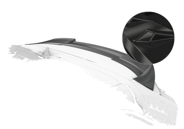 Añadido Aleron Audi A3 8v Cabrio Und Coupe 2012-2020 plastico abs