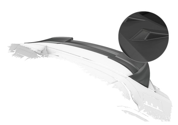 Añadido Aleron Audi A3 8v Cabrio Und Coupe 2012-2020 plastico abs