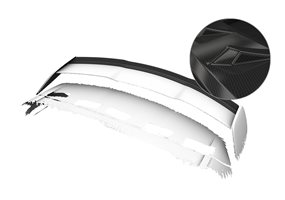 Añadido Aleron Mercedes-benz A-klasse W176 todos Mit Lackiertem Originalspoiler 2012-2018 plastico abs