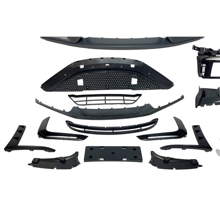 Difusor trasero en look racing + aletas para Skoda Superb 3T