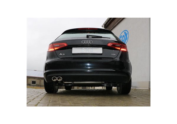 Escape deportivo Fox Audi A3/ S3 8V desde 2012 Sportback 1,2l 1,4l 1,6l TDI 2,0l TDI