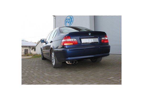 Escape deportivo Fox BMW 3er E46 320/ 323/ 328 Bj. 98-00 ESD auf Serie