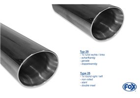 Escape deportivo Fox Bmw 3er F30/31 330i Todos