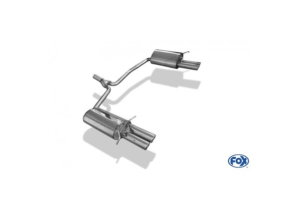 Escape deportivo Fox Mercedes C-Klasse 204 W204/ S204 4 Zylinder