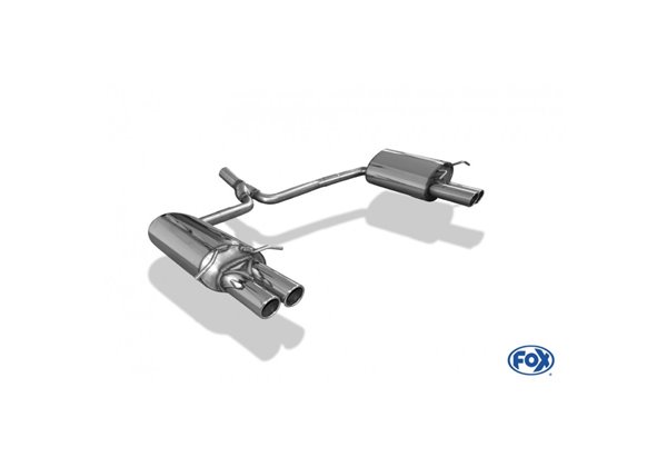 Escape deportivo Fox Mercedes C-Klasse 204 W204/ S204 4 Zylinder