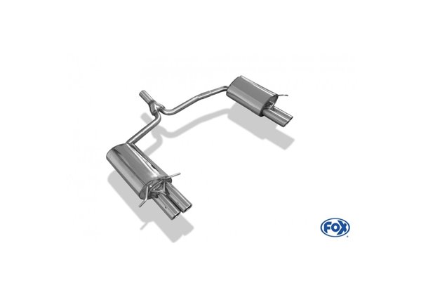 Escape deportivo Fox Mercedes C-Klasse 204 W204/ S204 4 Zylinder