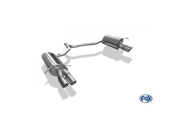 Escape deportivo Fox Mercedes C-Klasse 204 C204 4 Zylinder