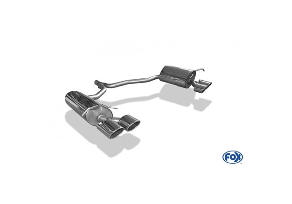 Escape deportivo Fox Mercedes C-Klasse 204 C204 4 Zylinder