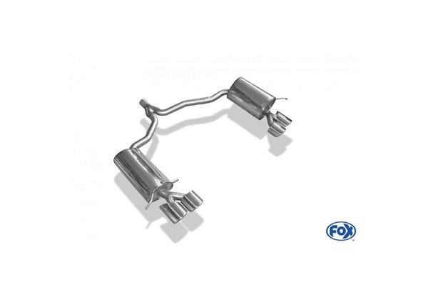 Escape deportivo Fox Mercedes C-Klasse 204 C204 4 Zylinder