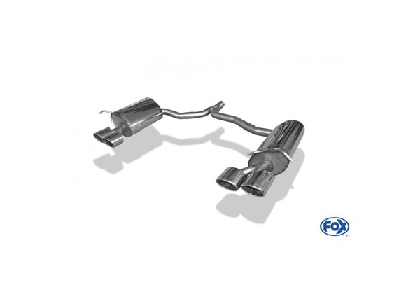 Escape deportivo Fox Mercedes C-Klasse 204 C204 4 Zylinder