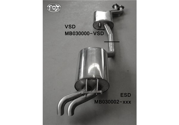 Escape deportivo Fox Mercedes E-Klasse W124 Todos