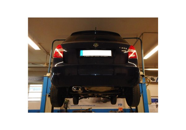 Escape deportivo Fox Skoda Fabia 5J - 2006-2014 3/5-türer 1,2l 44kW 12V (CGPB)