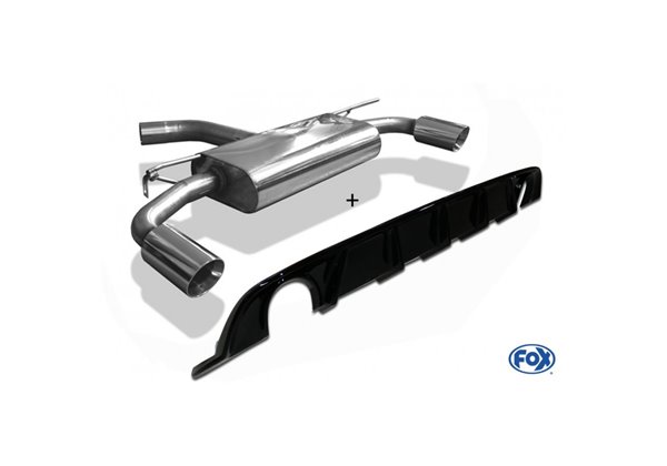 Escape deportivo Fox Volkswagen Golf VII Facelift (2017-2019) 1,0l 85kW (DKRF) 1,5l 110kW Für Modelle mit Einzelradaufhängung