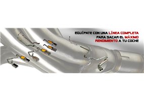 Linea completa escape Rcracing Opel Astra F 2.0I 16V Gsi 150Cv Mºc2.0Xe 90_94