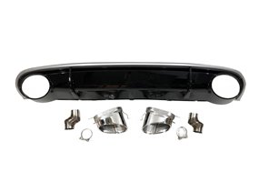 Difusor Trasero Audi A4 / A4 Avant B8 08-12 Look RS4 ABS